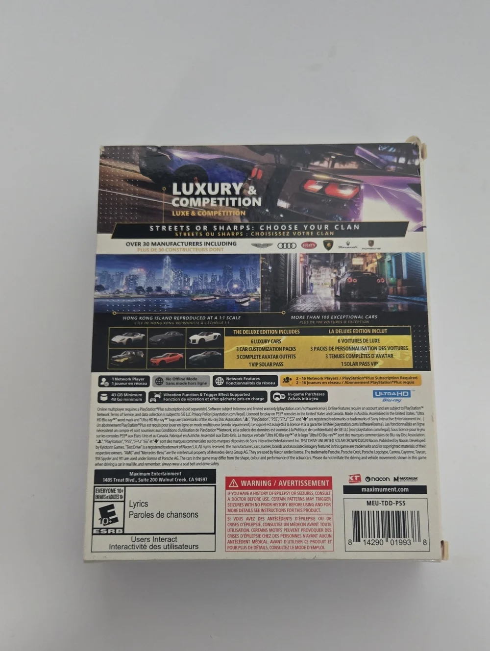 Sony PlayStation 5 Test Drive Unlimited Solar Crown - Black & Gold Set